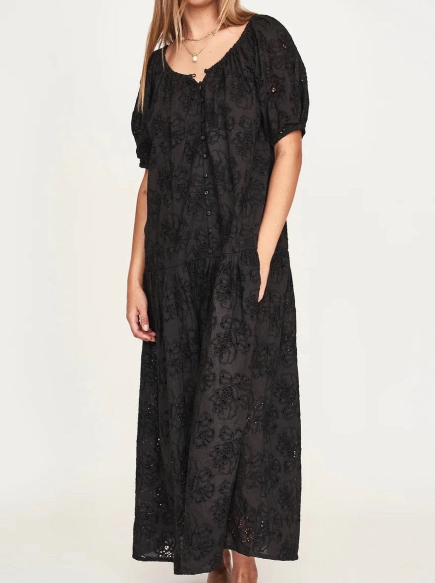 Mirth Capri Dress In Black Eyelet Country View Sophisticated Elegance