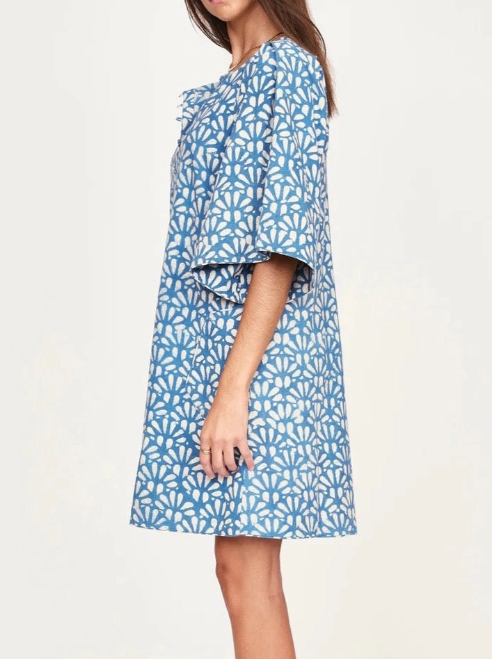 Comfort Stretch Chic Waistband Mirth Short Dress Tellis in Indigo