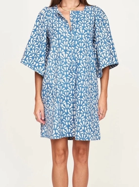 Mirth Short Dress Tellis in Indigo Versatile Comfort
