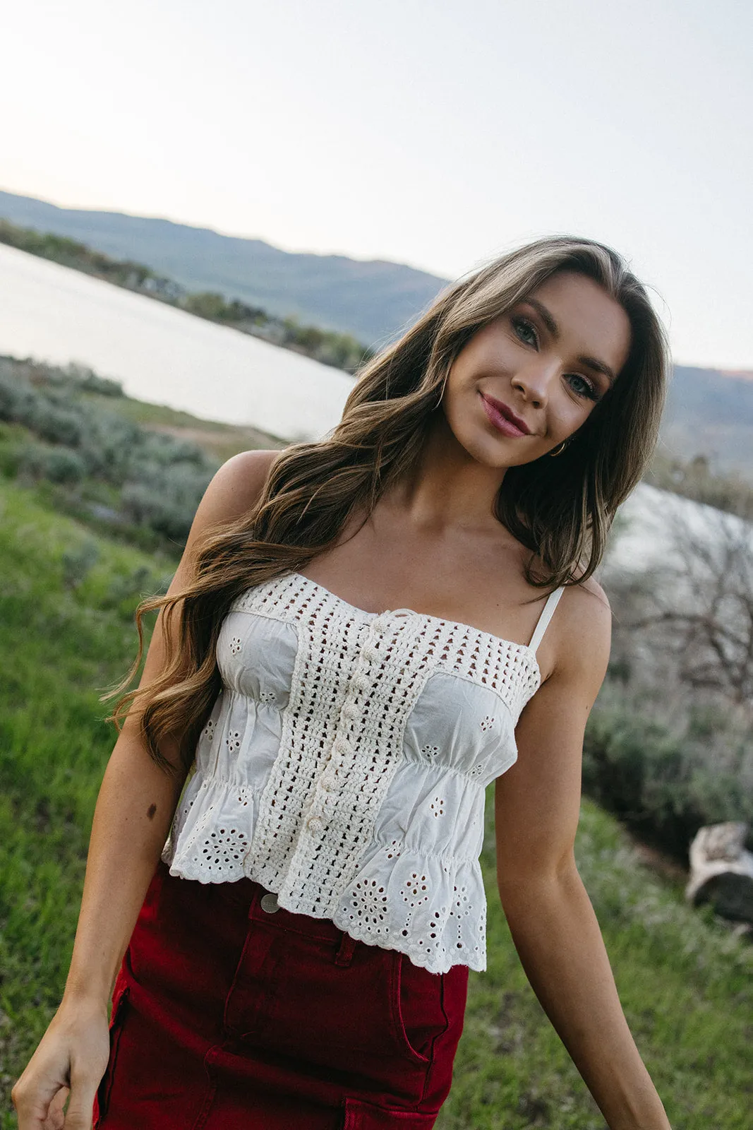 Misty Bay Top RibbedCollar