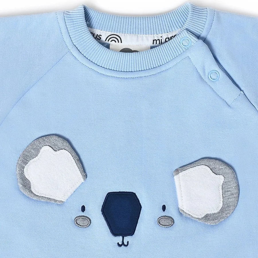 Misty Navy Sweatshirt & Pajama  Set