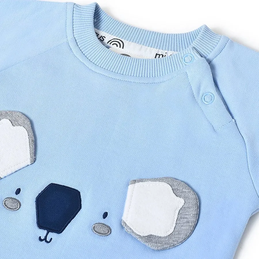 Misty Navy Sweatshirt & Pajama  Set