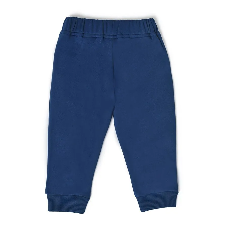 Misty Navy Sweatshirt & Pajama  Set