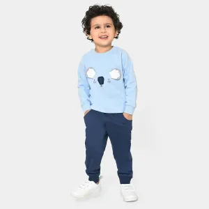 Misty Navy Sweatshirt & Pajama  Set