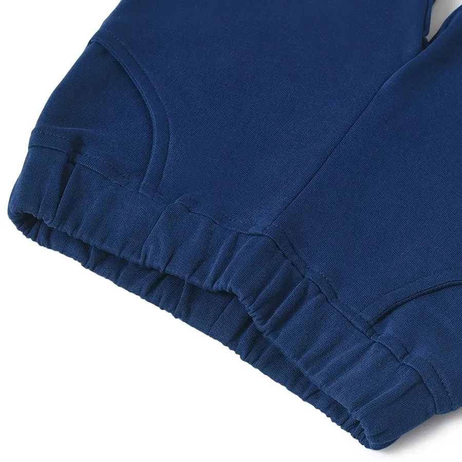 Misty Navy Sweatshirt & Pajama  Set