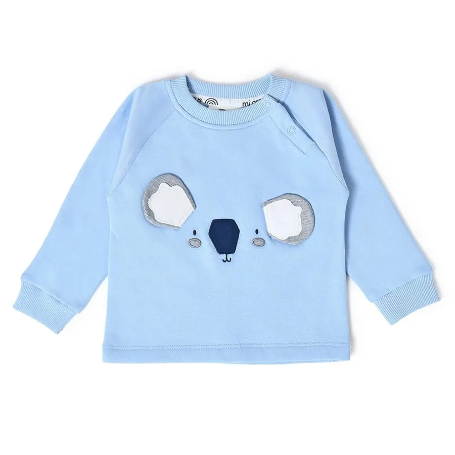 Misty Navy Sweatshirt & Pajama  Set