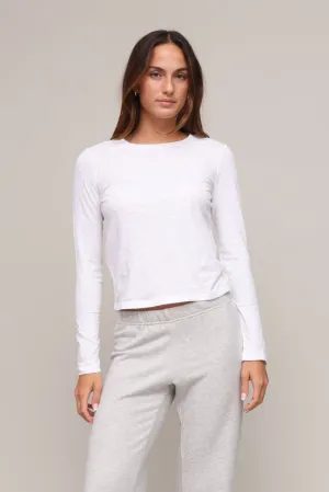 Quick-Dry Slim Fit Design Modern Slub Long Sleeve Tee