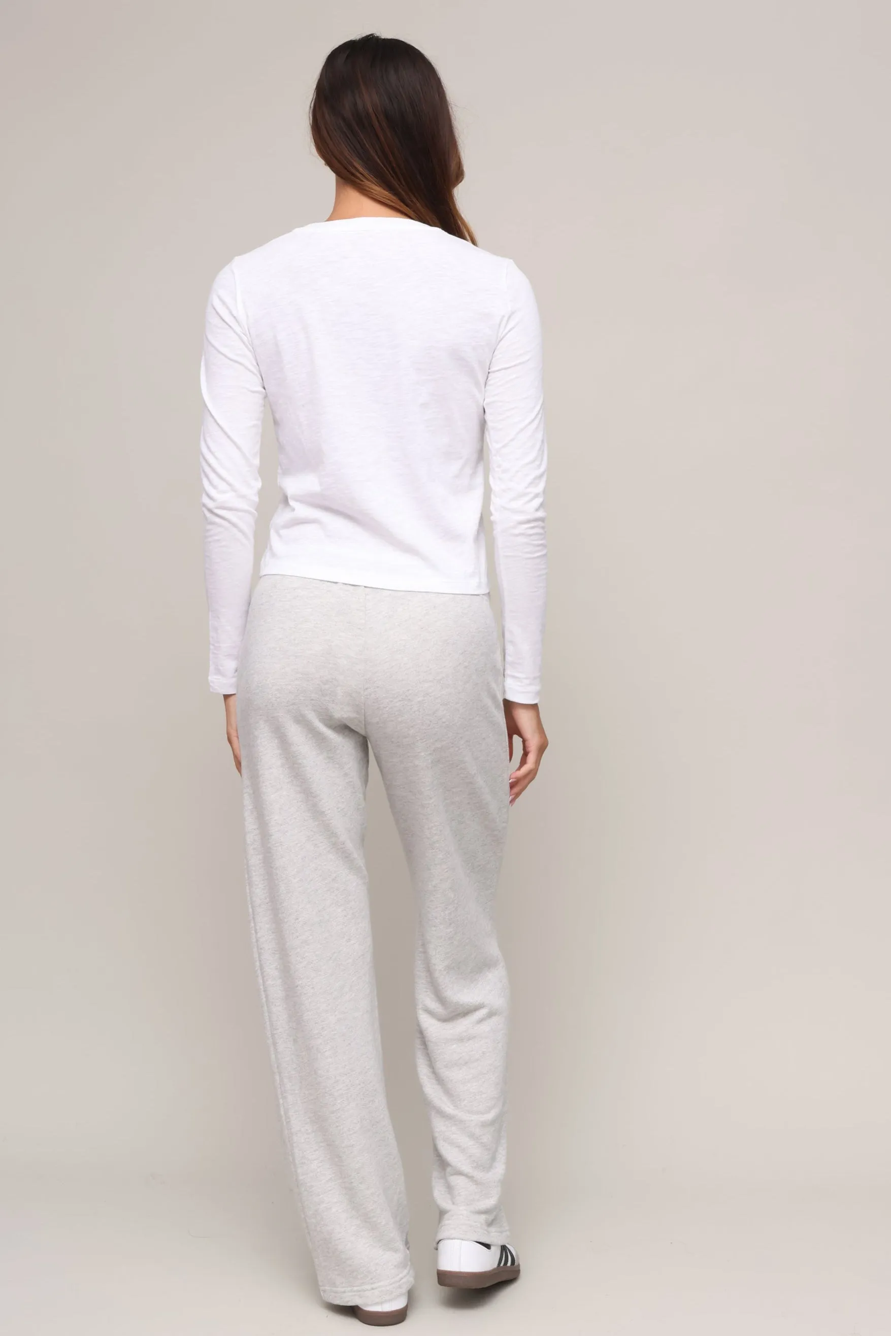 Modern Slub Long Sleeve Tee Fashionable Look