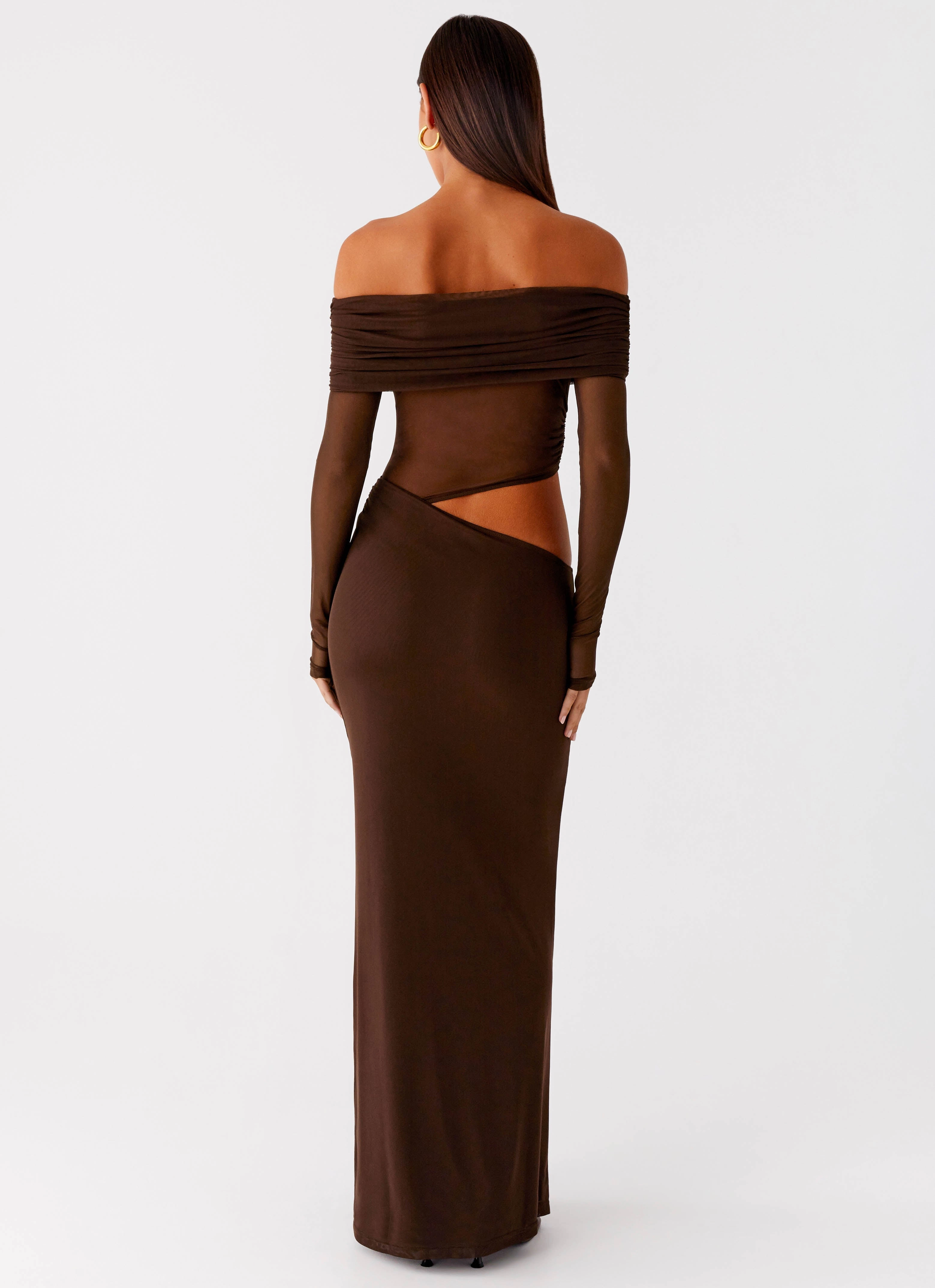 Easy Tones Rose Soft Emery Maxi Dress - Chocolate
