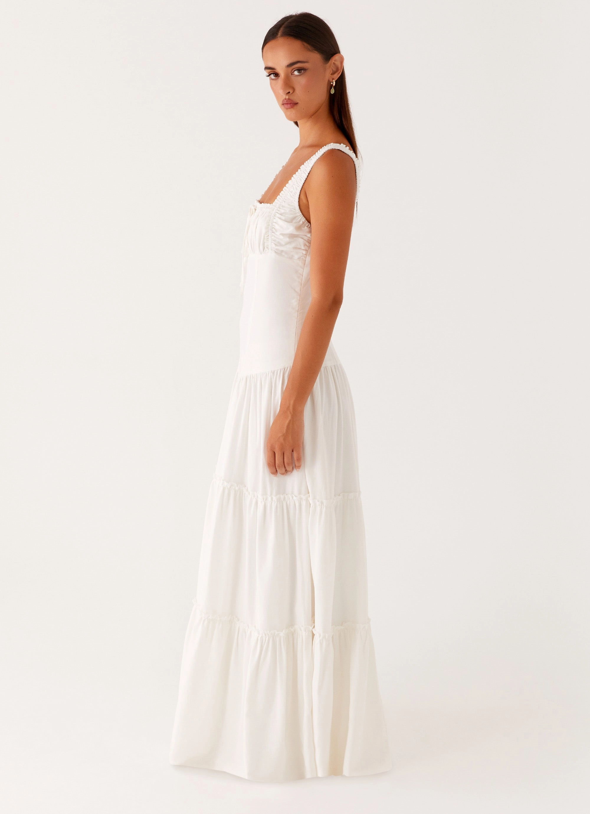 Young Edge Dinner Outfit Esme Maxi Dress - White