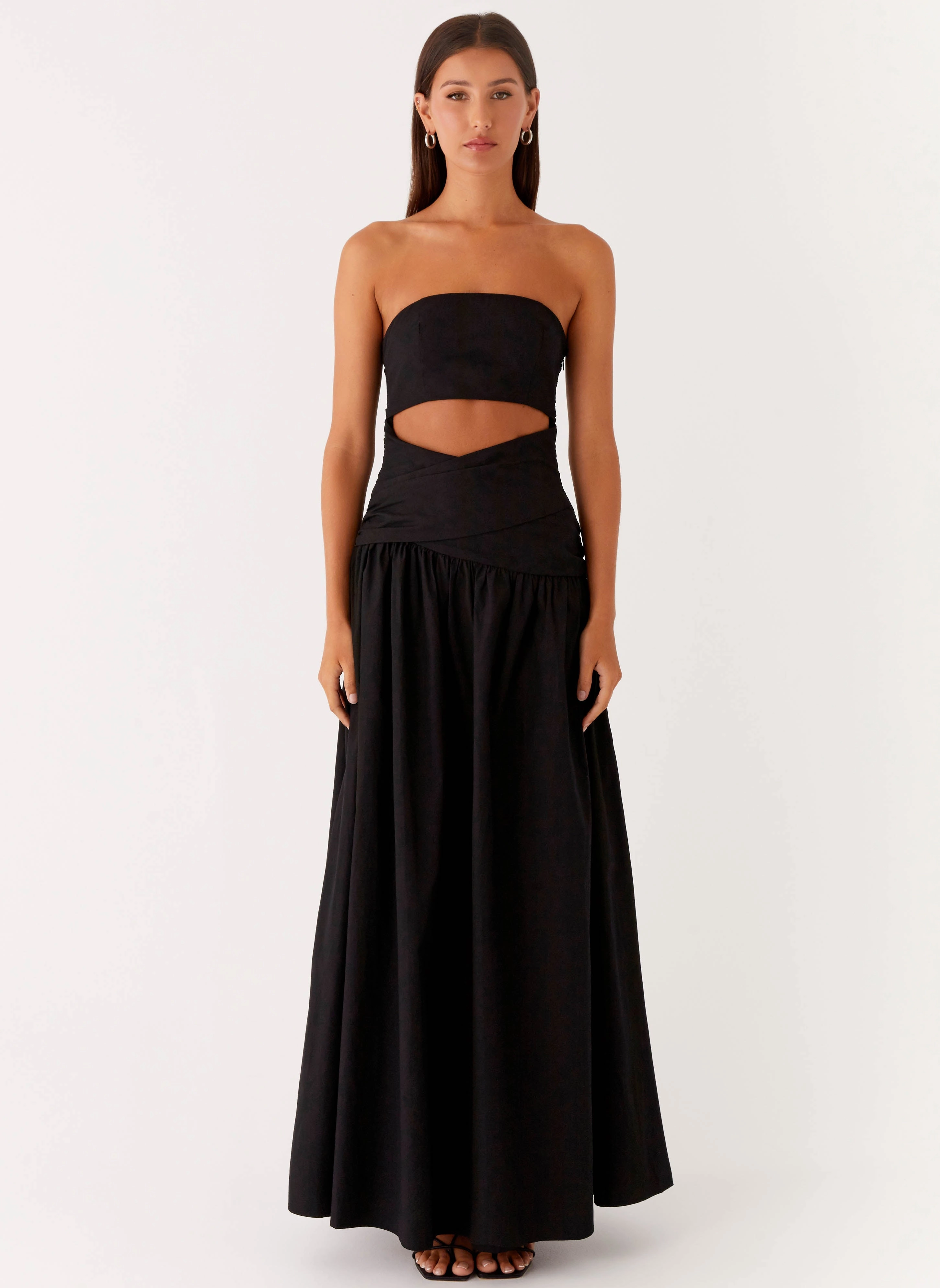 Lumen Maxi Dress - Black Classic Flow