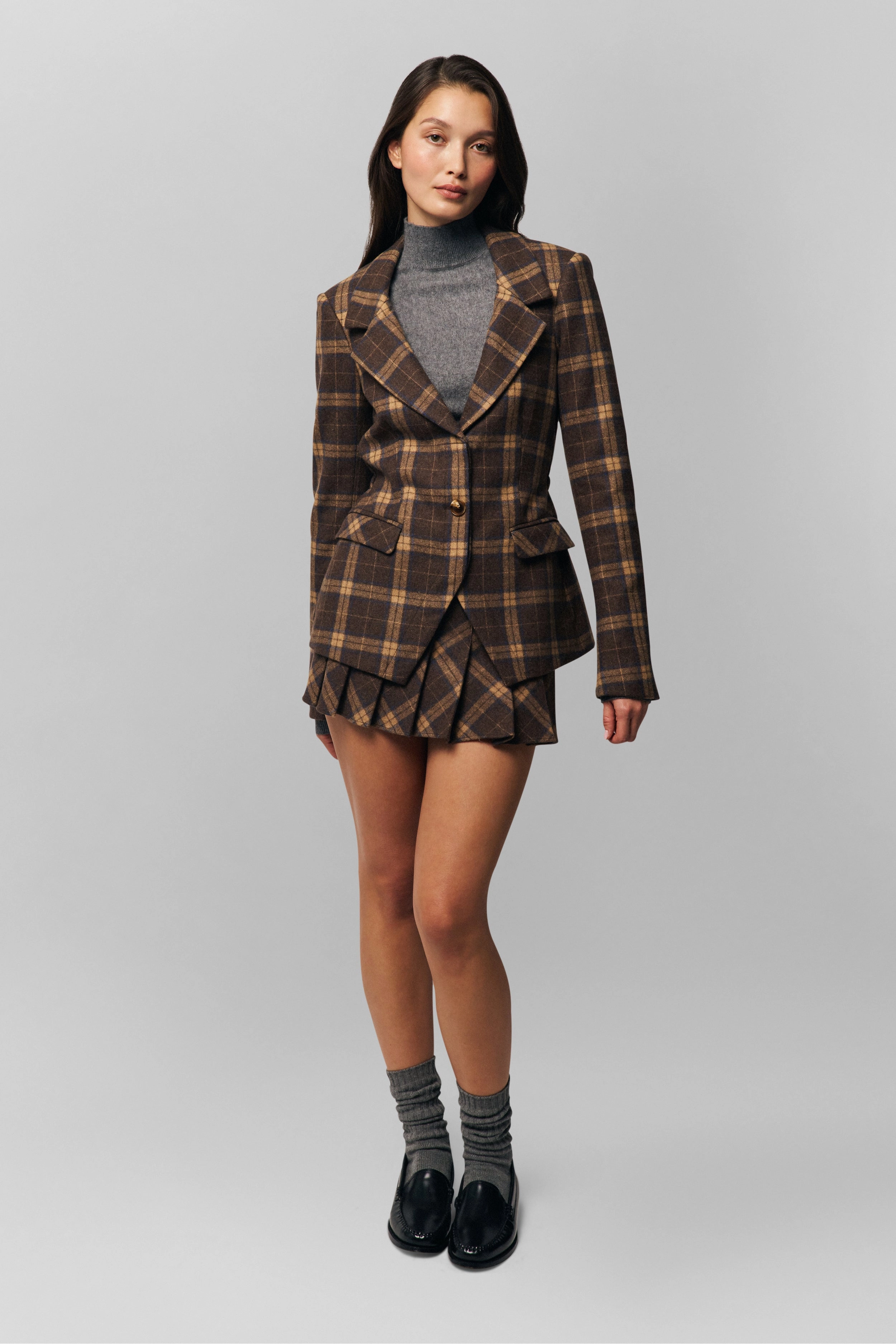 Neat Fit Subtle Look Fairfield Tartan Skirt
