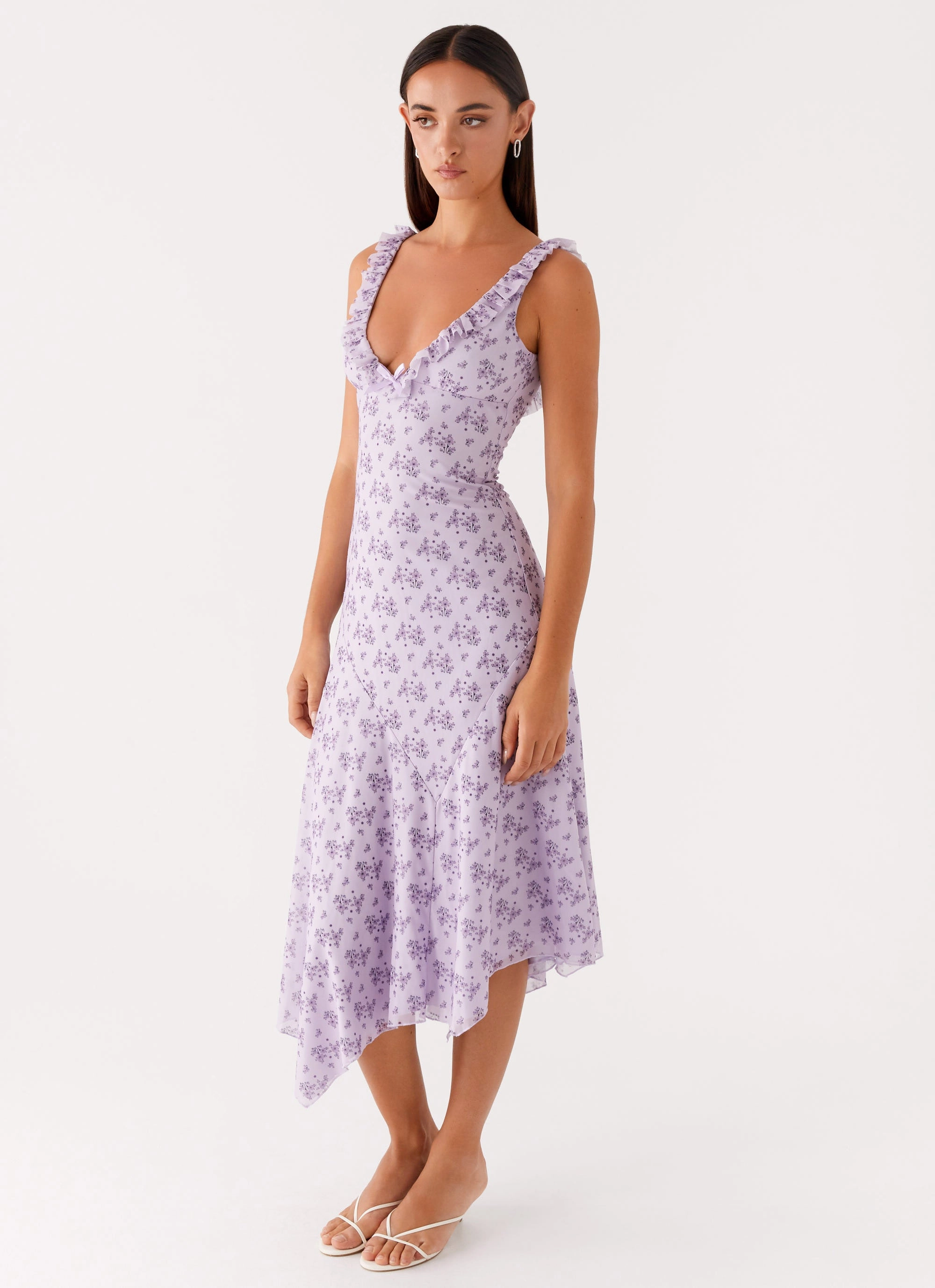 Standout Feature Asteri Midi Dress - Lavender Meadow