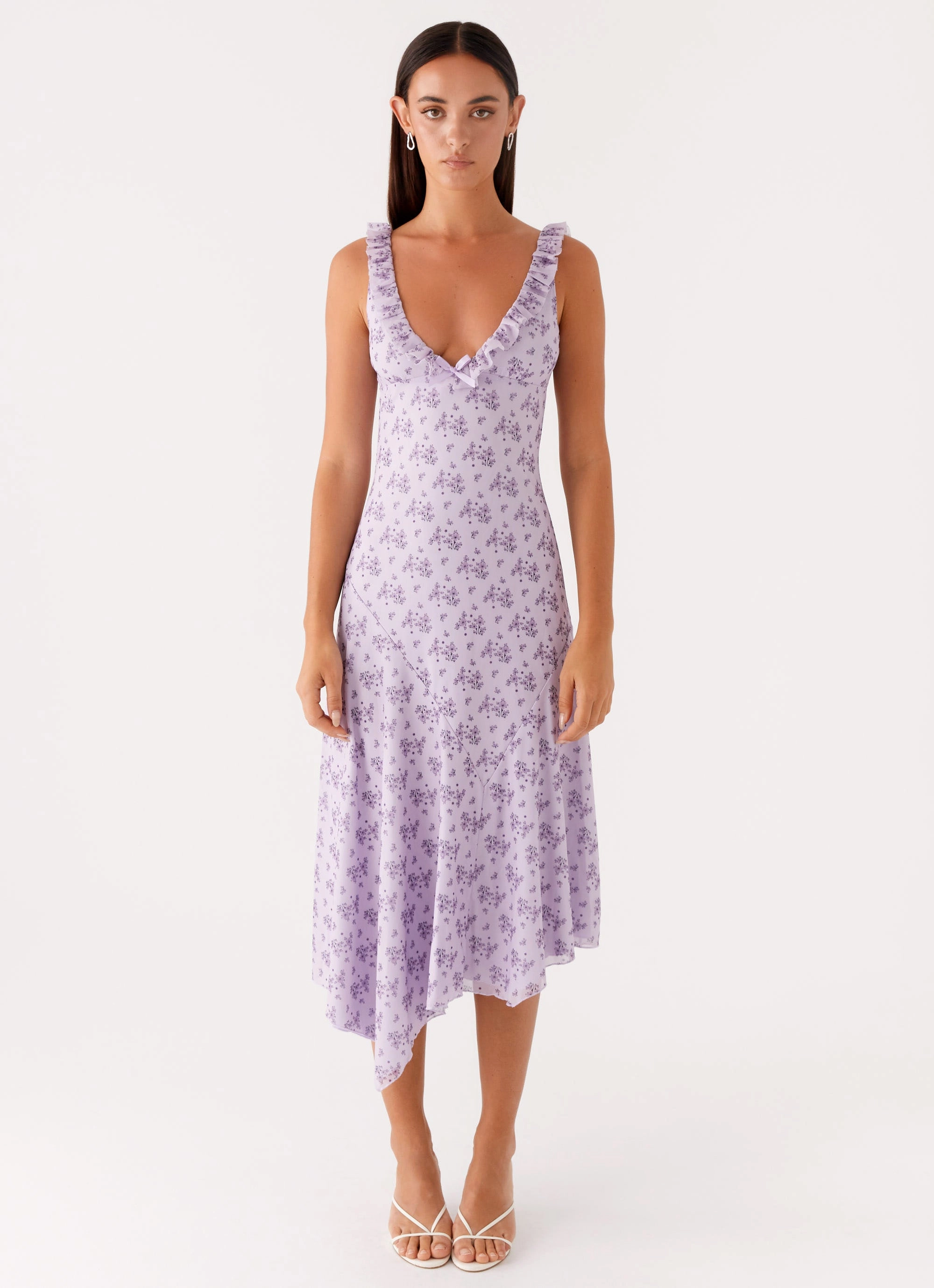 Asteri Midi Dress - Lavender Meadow Young Edge