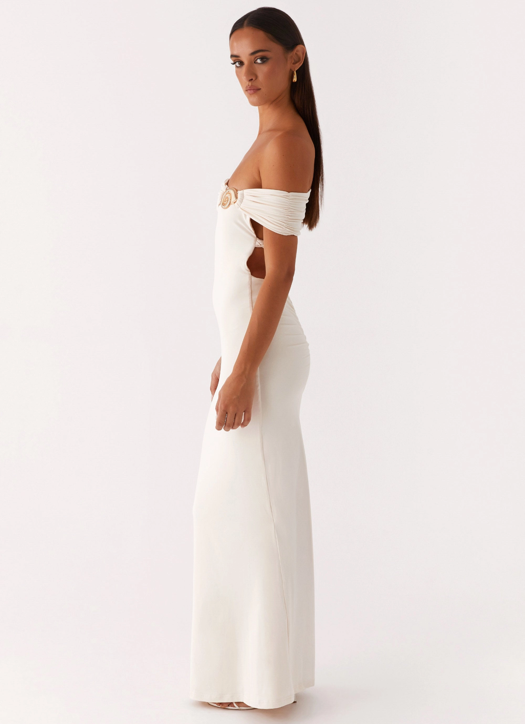 Illusion Maxi Dress - Ivory Heritage-Brand Comfort Layer Wear