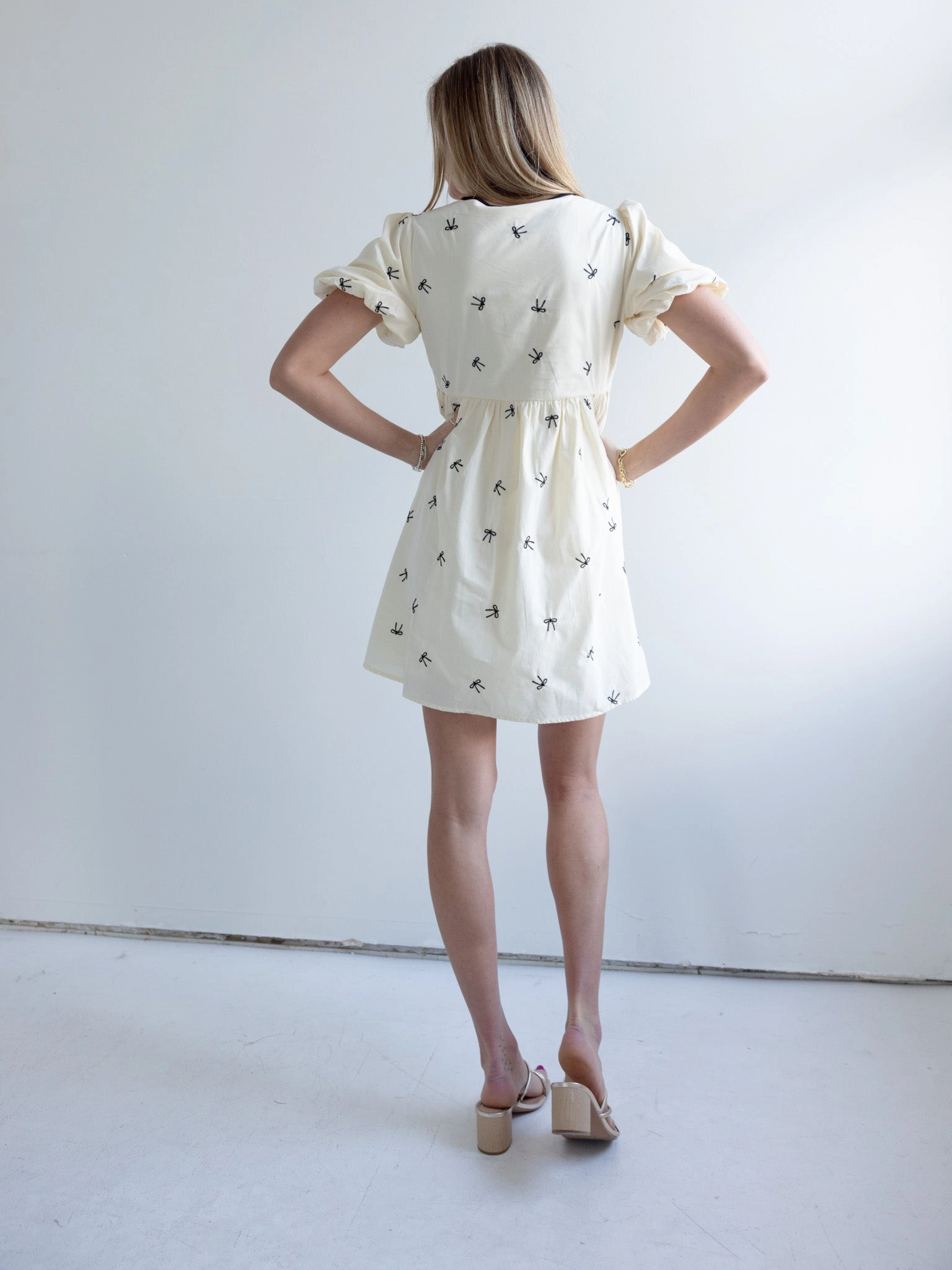 Bow Mini Dress All Wear Smooth Flow