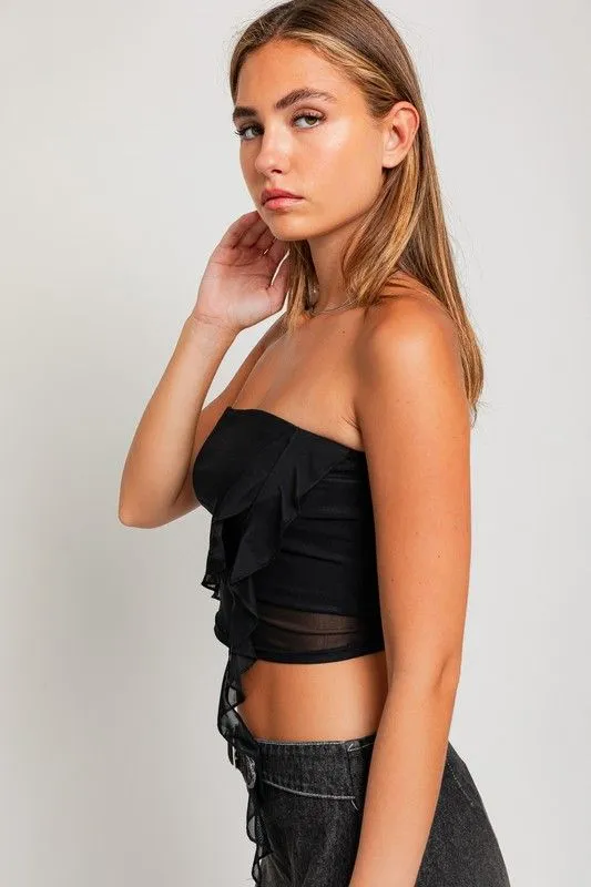 ContrastPlacket Adore Me Strapless Tube Top