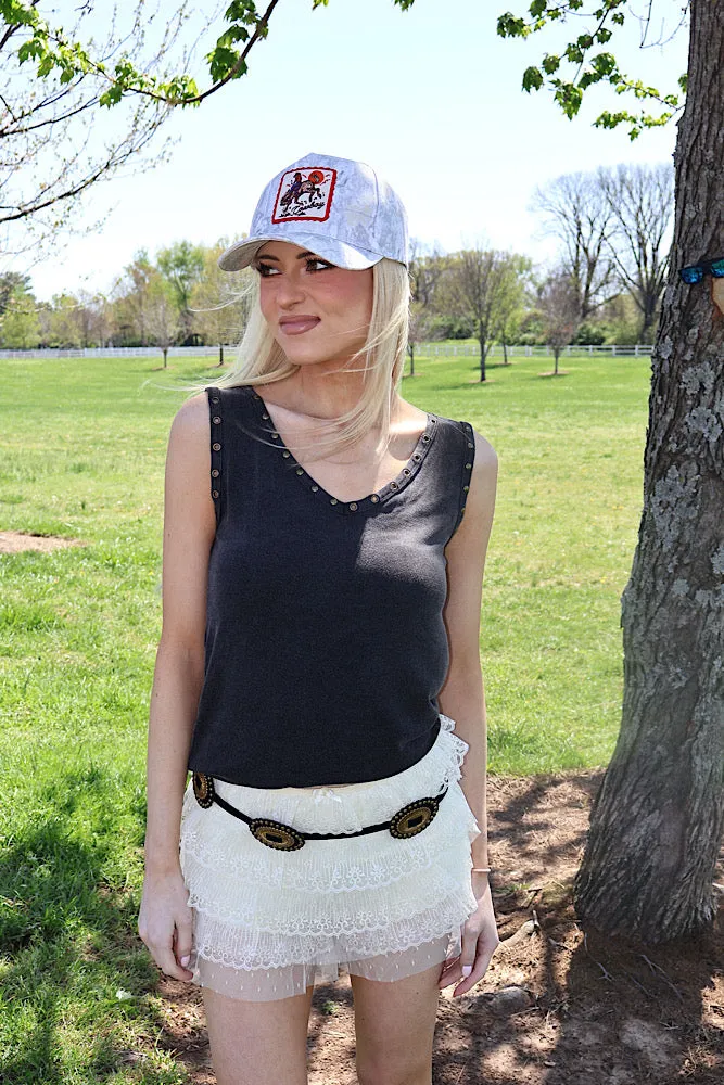 Desert Dust Studded Tank Formal Wear