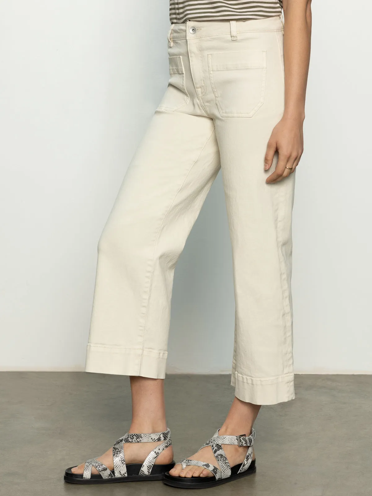 The Marine Standard Rise Denim Pant French Vanilla Abrasion Resistant Fabric RecyclablePackaging