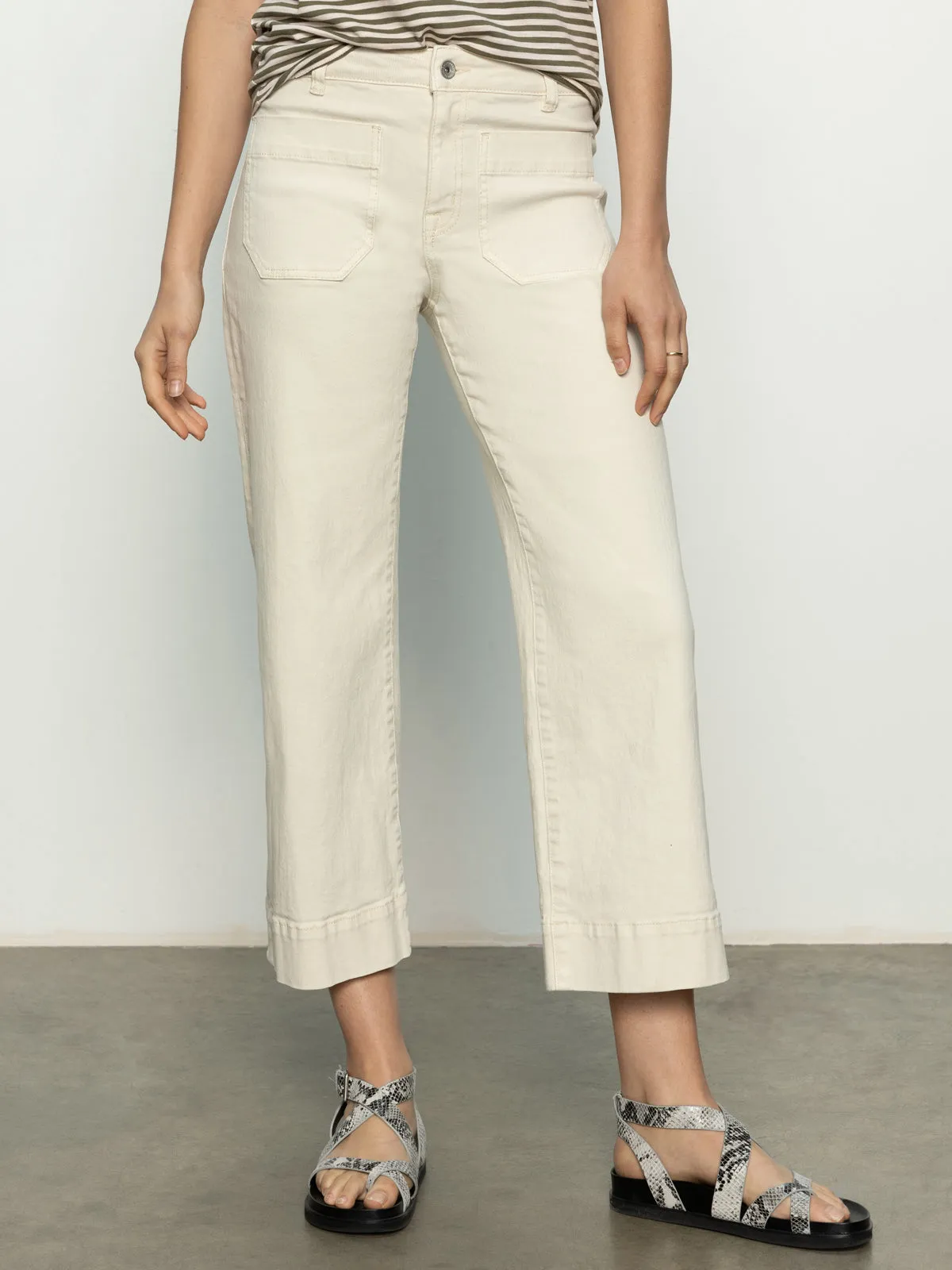 The Marine Standard Rise Denim Pant French Vanilla HypoallergenicFabric High Durability Thread