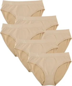 Moisture Wicking Underwear for Women, Seamless Workout Hipster Brief Bikini Panties