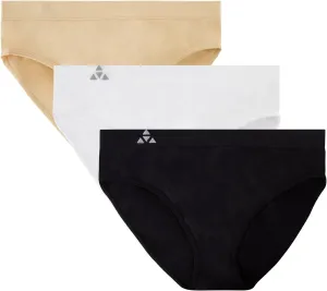 Moisture Wicking Underwear for Women, Seamless Workout Hipster Brief Bikini Panties