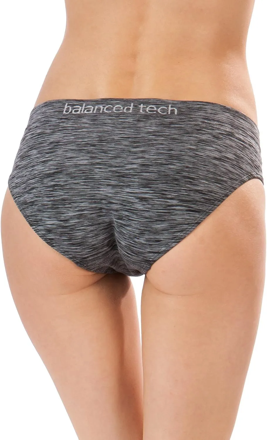 Moisture Wicking Underwear for Women, Seamless Workout Hipster Brief Bikini Panties
