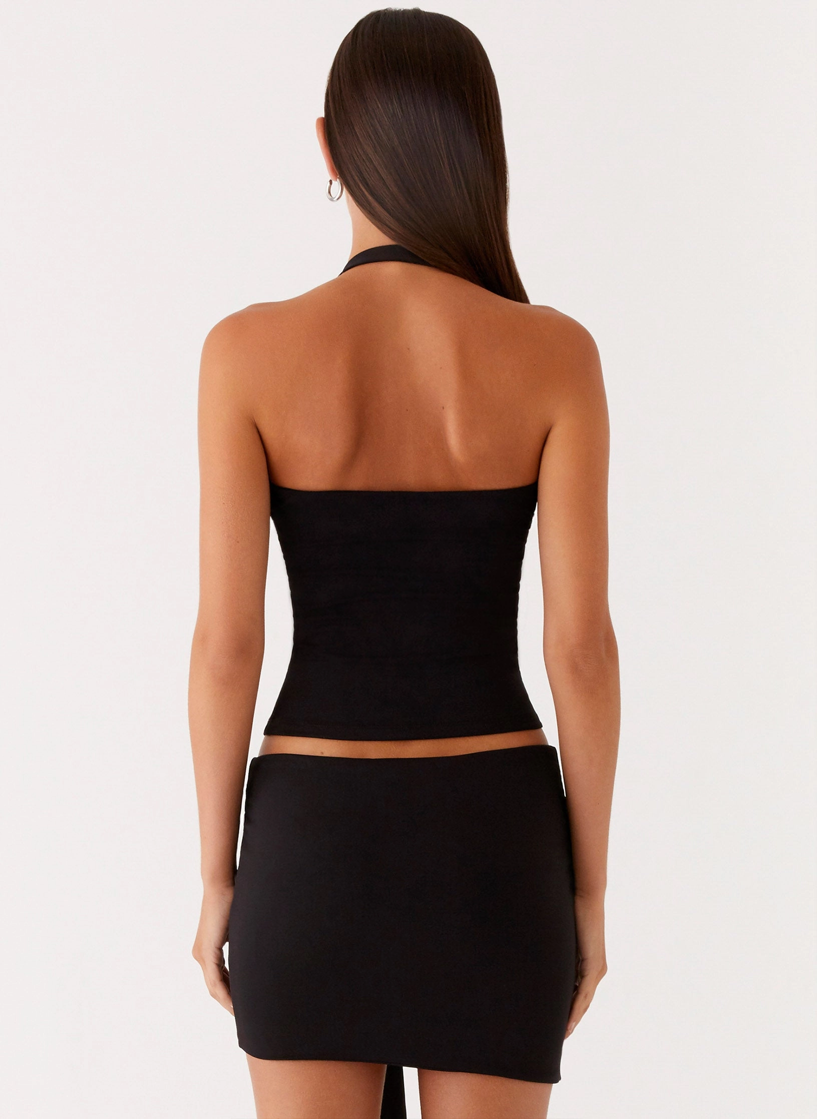 Tear Resistant Weave Lucent Top - Black