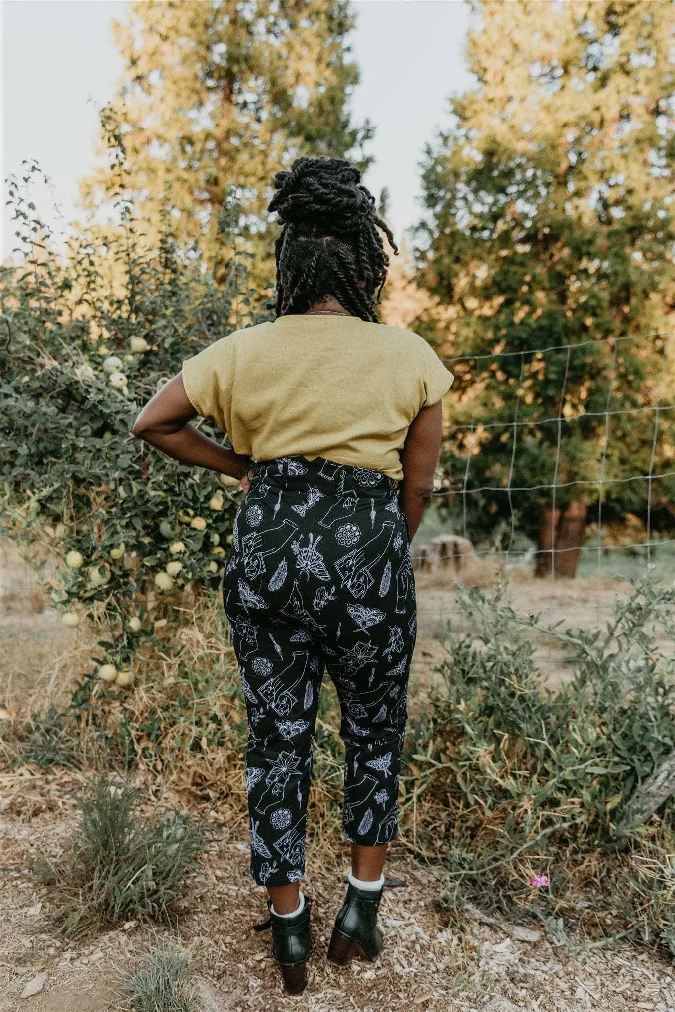 Dolman Top in Mustard Linen HiddenStoragePocket