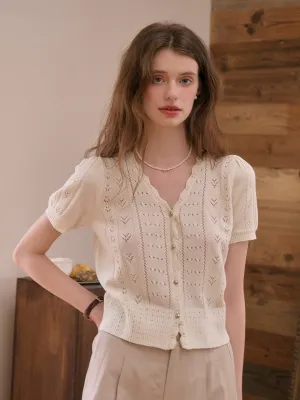 Chic Tee Antibacterial Harlow V-Neck Knit Cardigan