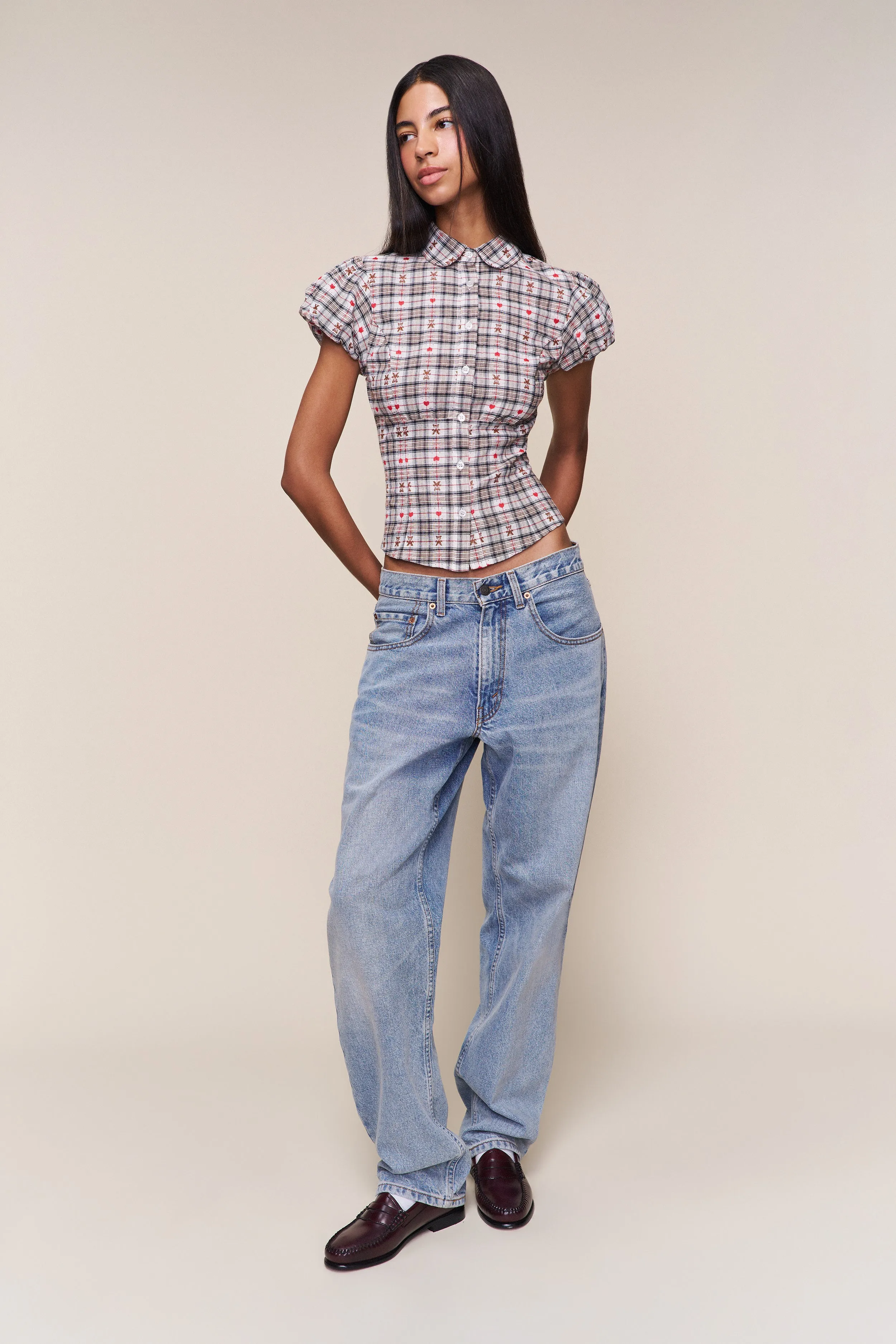 Liana Plaid Top AllDaySoftness