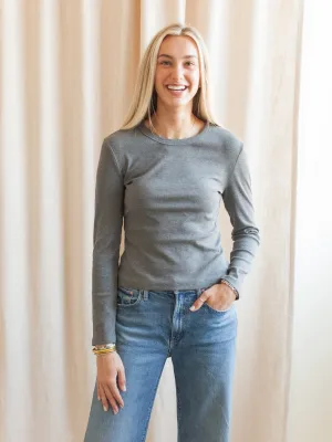 ZonalVentilation Reinforced Elbow Patches Annie Tee - Charcoal