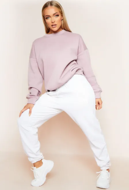Mona Mauve Washed Oversized Sweatshirt