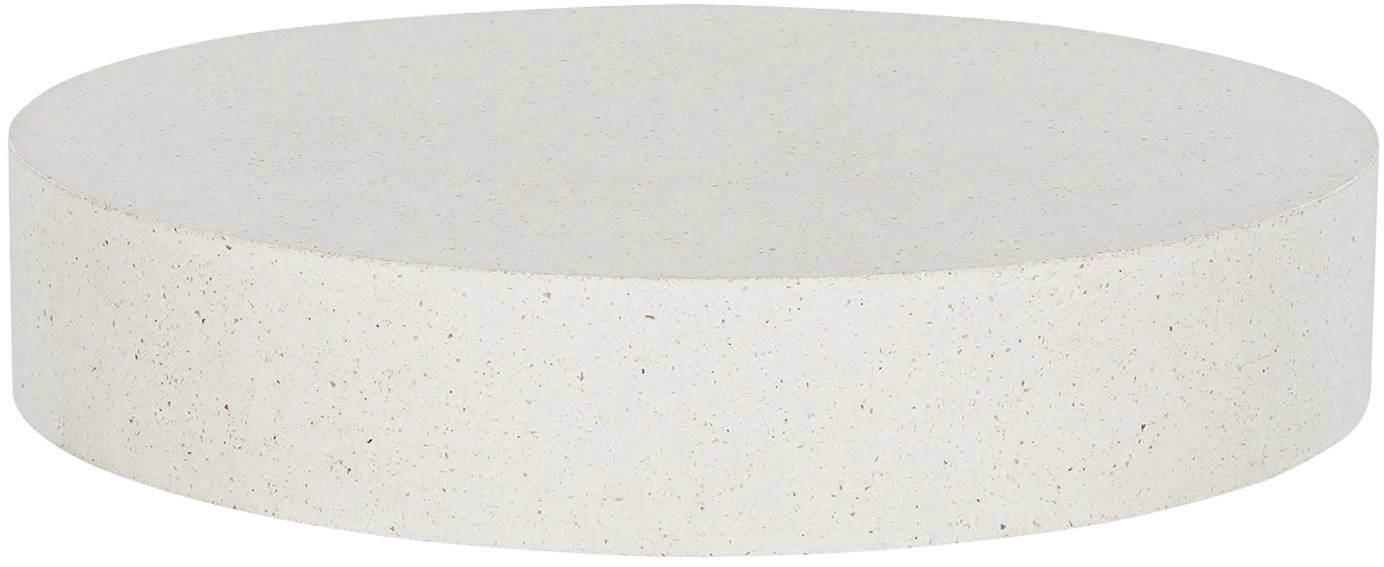 Monaco Round Concrete Coffee Table - Sand