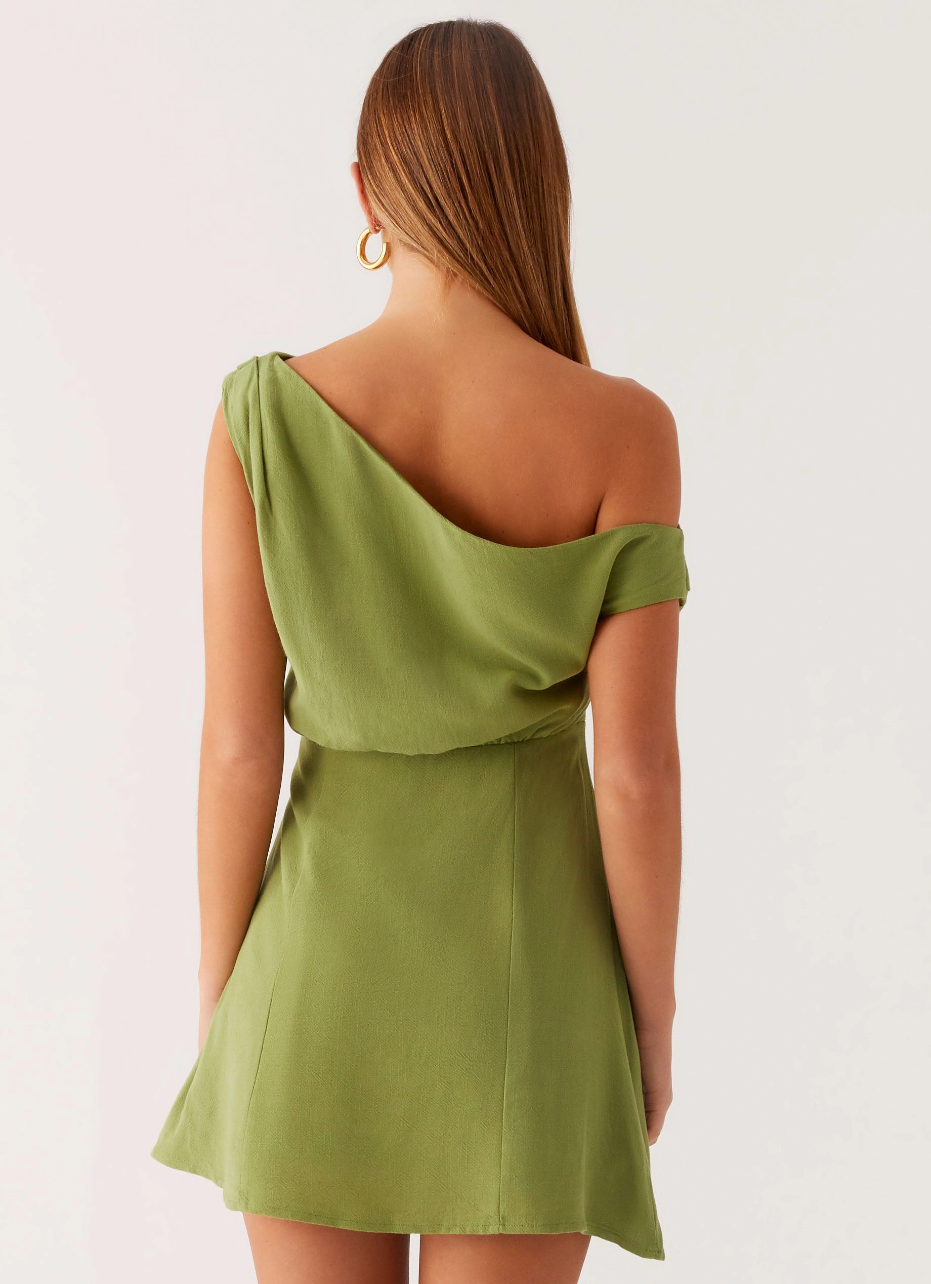 Lady Love Linen Mini Dress - Cactus Luxe Comfort