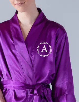 Monogrammed Robes - Leaves Style