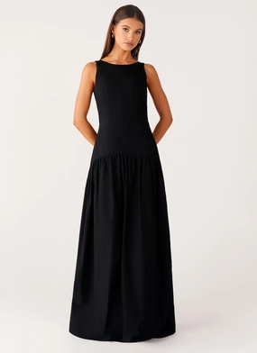 Stud-Detail Night Charm Morena Maxi Dress - Black