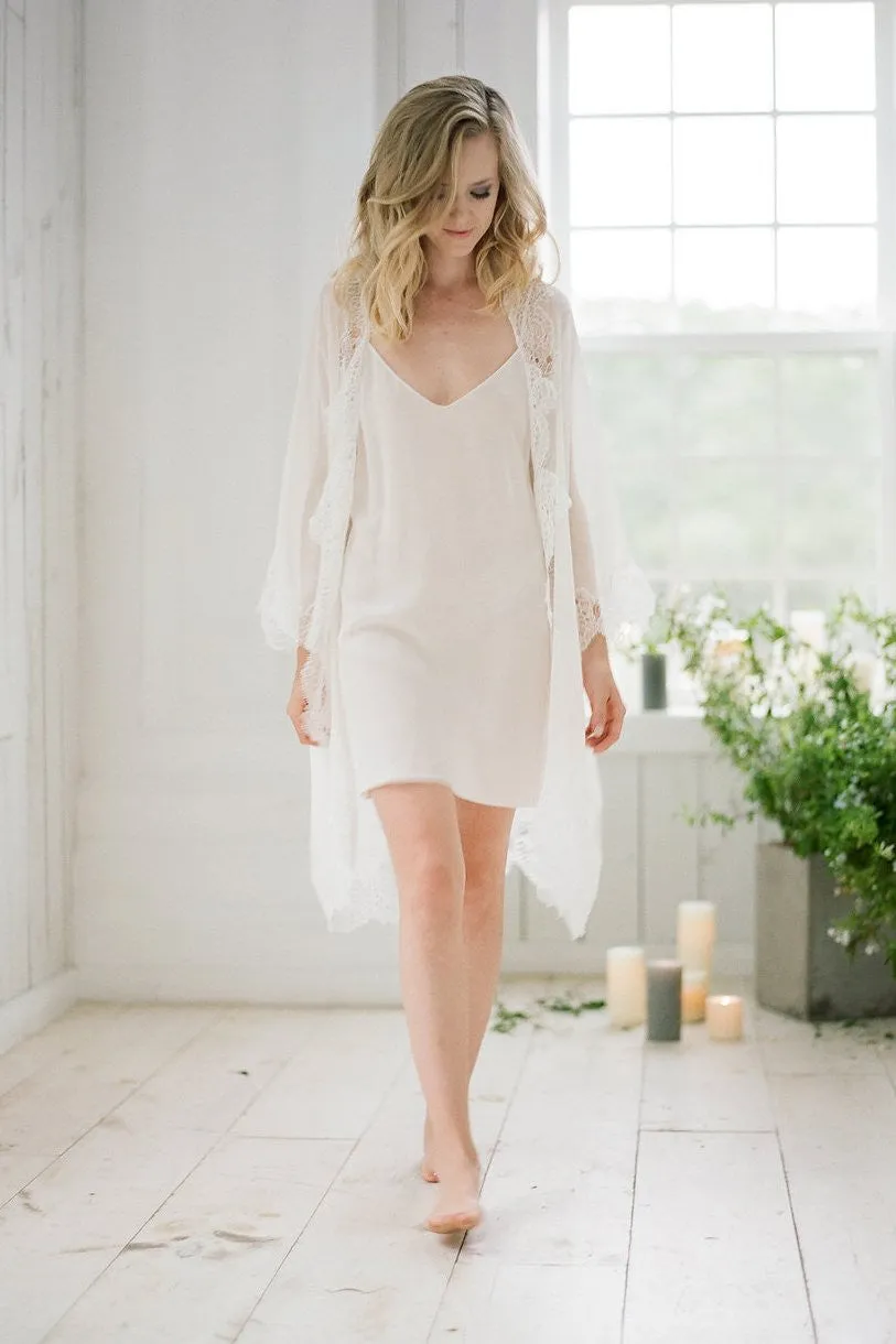 Morning Bias cut Silk Slip