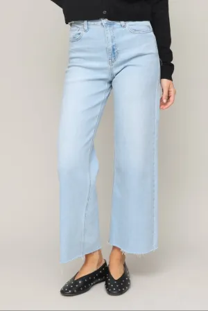 Abrasion resistant Slim Wide Leg Jeans