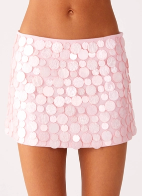 Wedding guest Fashion Fusion Movie Star Mini Skirt - Pink