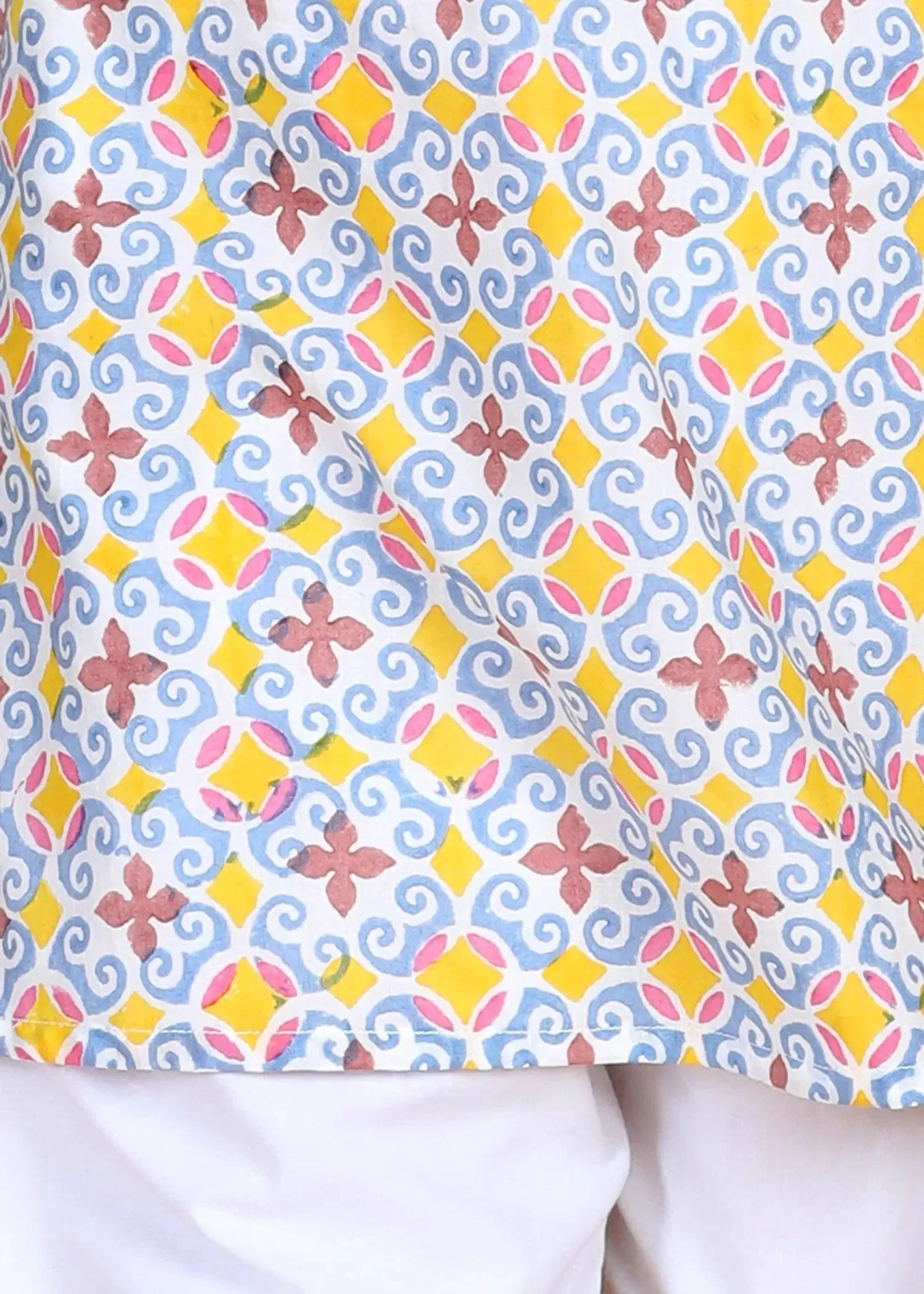 Multi Cotton Full Sleeve Kurta Boys  (2-12 Yrs)