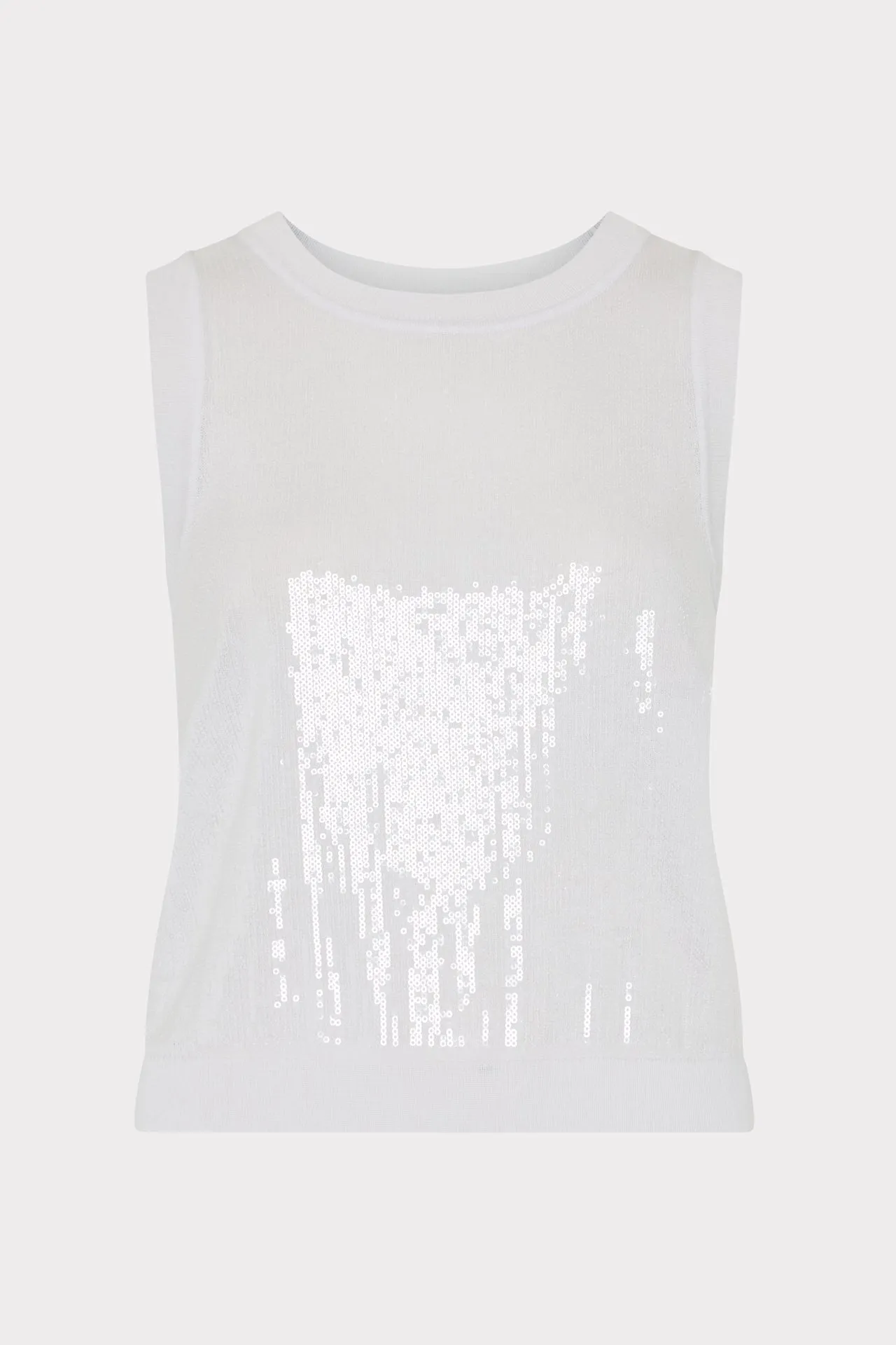 Non Iron Fabric Convertible Style Sequin Knit Shell Top