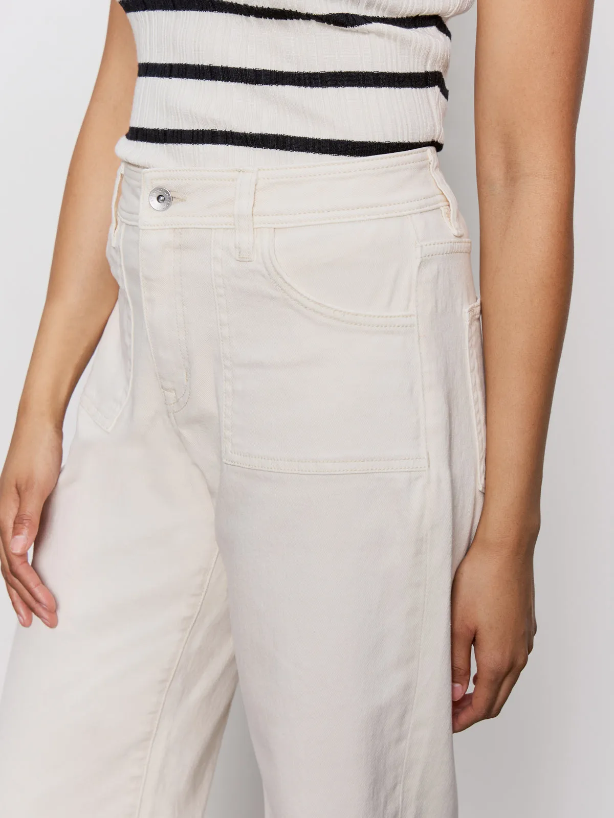 Blackout fabric League Crop Jeans Light Oat