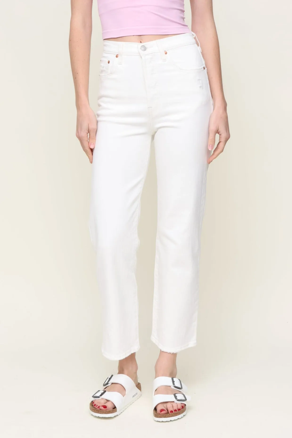 Relaxed Lines Ribcage Straight Ankle Cloud
