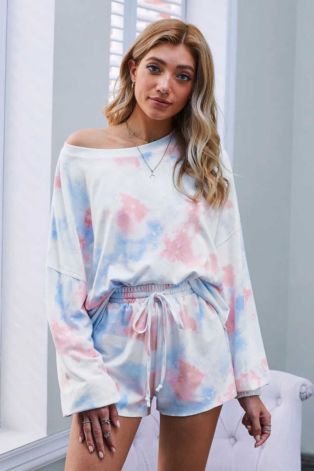 Multicolor Tie-dye Loungewear Set