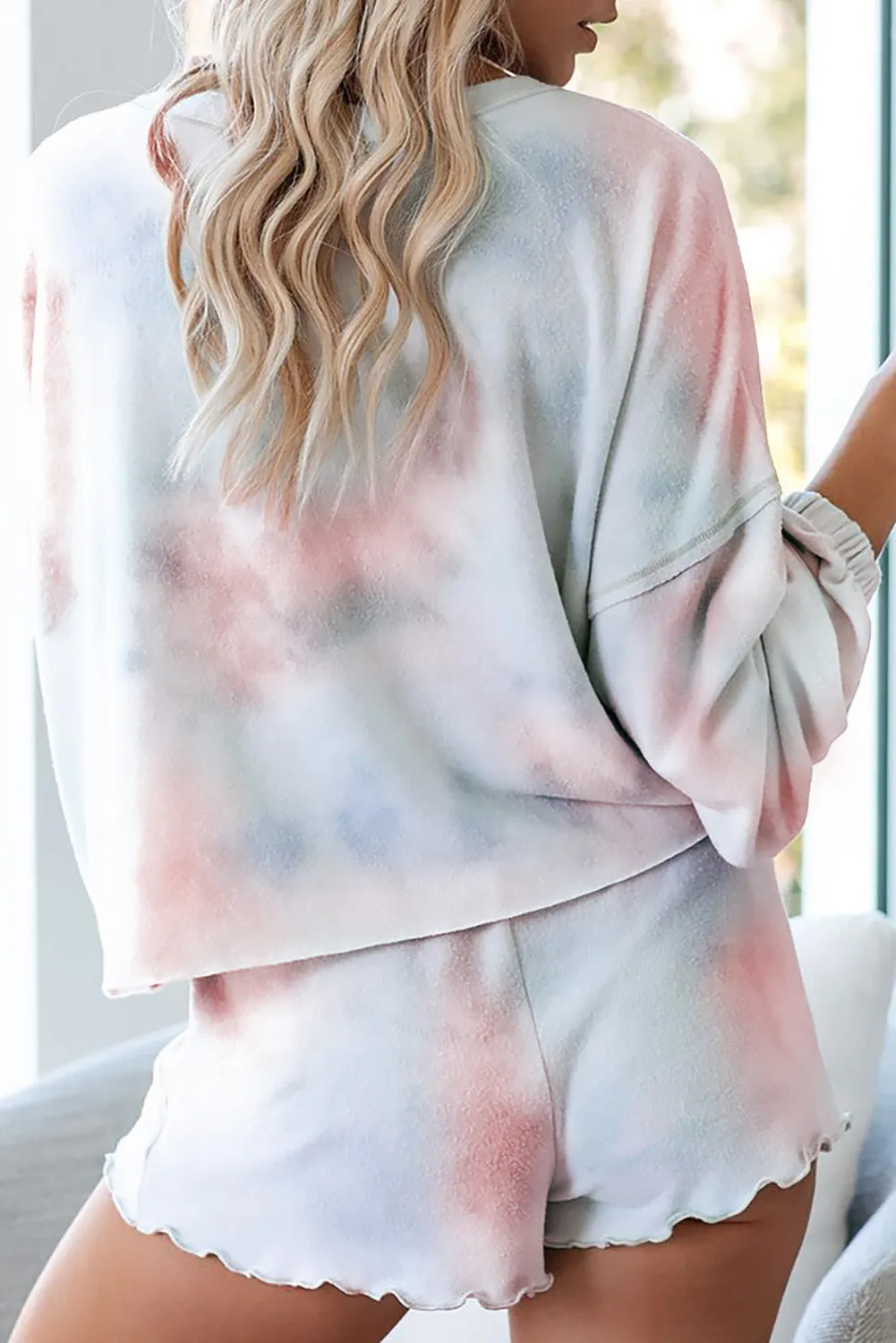 Multicolor Tie-dye Loungewear Set