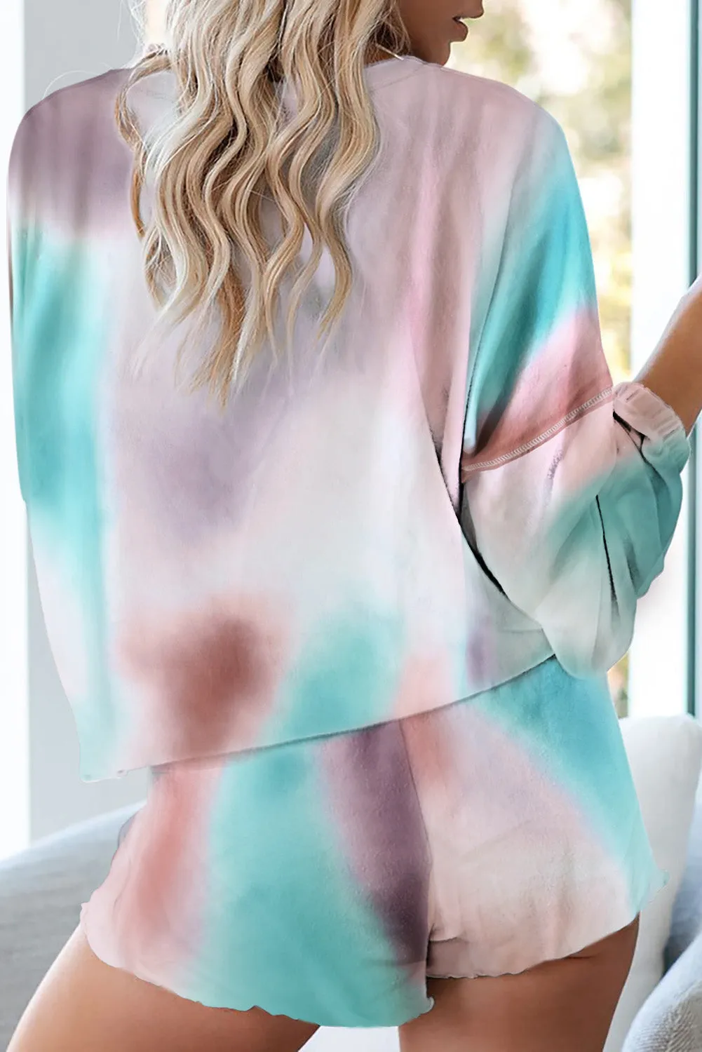Multicolor Tie-dye Loungewear Set