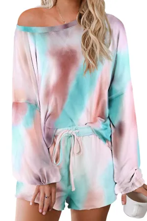 Multicolor Tie-dye Loungewear Set