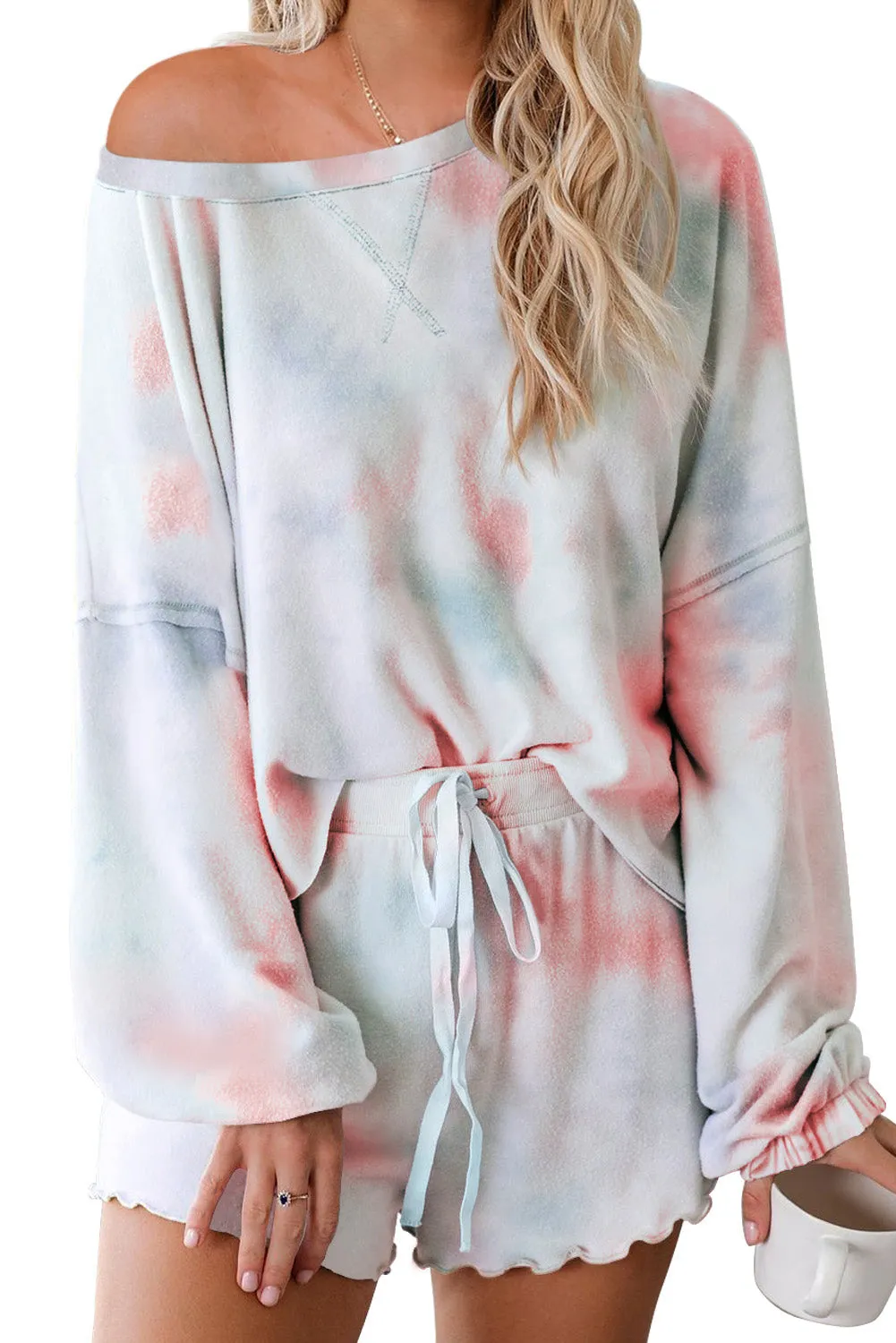 Multicolor Tie-dye Loungewear Set