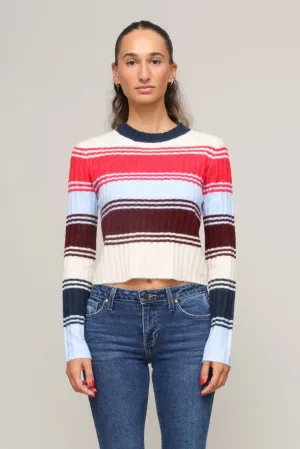 Alaina Stripe Sweater AntiBacterial Coating Flatlock Seams